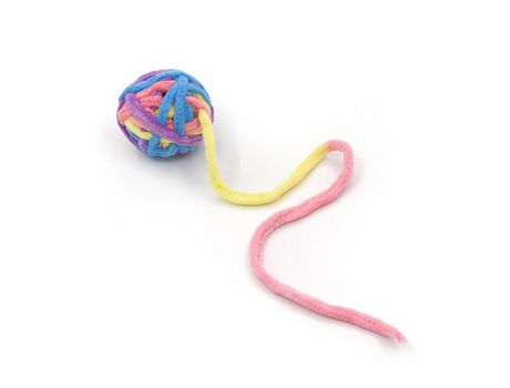 Bolas De Hilo De Lana Coloridas Campana Incorporada Para Gatos, Bola De Sonajero Peluda Para Entrenamiento De Gatitos Y Gatitos St-3 De Juego En In...