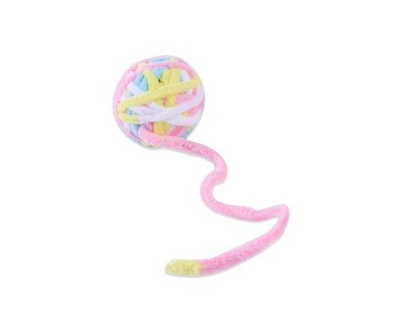 Bolas De Hilo De Lana Coloridas Campana Incorporada Para Gatos, Bola De Sonajero Peluda Para Entrenamiento De Gatitos Y Gatitos St-1 De Juego En In...