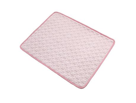 Colchoneta De Enfriamiento Para Perros, Almohadillas De Verano Para Mascotas, Cama Para Gatos, Cojín Lavable Y Portátil Para Dormir, Rosa, S ZMDECQ...