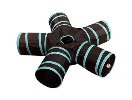 Túnel Para Gatos, Túneles De 5 Vías, Tienda Plegable Para Juegos De Gatos, Juguete Interactivo, Laberinto, Casa Para Gatos Con Bolas, St-1 ZMDECQNA