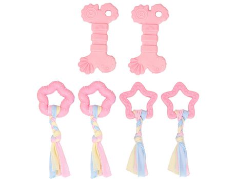 Paquete De 6 Juguetes Para Cachorros, Bonitos Juguetes Para Masticar Perros Para Cachorros, Juego De Juguetes Interactivos Suaves, Estilo 7 ZMDECQNA