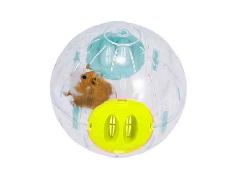 Pelota Para Correr Para Hámster, Bola De Cristal, Pequeña Rueda De Ejercicio Silenciosa, Accesorios Para Jaula De Animales Pequeños, Amarillo ZMDEC...