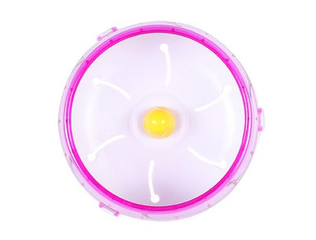 Rueda De Hámster Silenciosa Pequeña, Juguetes De Hámster Para Jaula De Hámster, Ejercicio Giratorio Silencioso Para Hámsteres Pequeños, Jerbos Rosa...