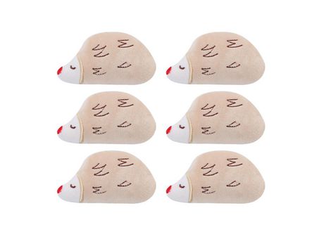Paquete De 6 Juguetes Para Gatos Con Forma De Animal Para Masticar La Dentición De Gatos De Interior, Lindos Animales De Peluche, Juguete Para Gato...