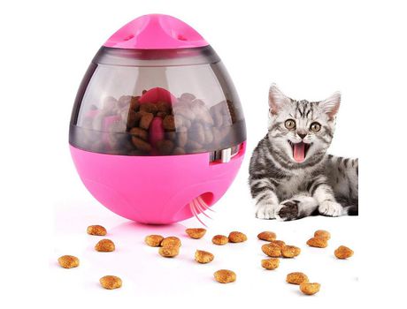 Bola De Golosinas Para Perros, Bola De Golosinas Ajustable Para Perros, Juguetes Para Perros, Bola De Rompecabezas De Comida Interactiva, Rosa ZMDE...