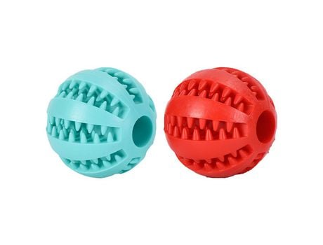 Paquete De 2 Bolas Duraderas Para Masticar Perros Iq Puzzle Para Limpieza De Dientes De Perros/Masticación/Dispensación De Golosinas, Estilo 1, 6 C...