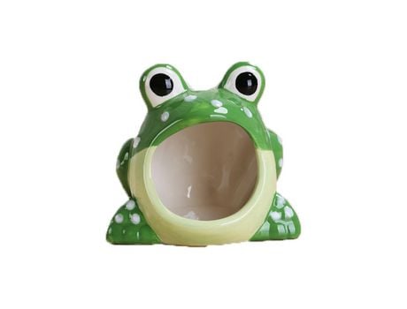 Casa De Hámster Escondite Cerámica Cama Lindo Animal Pequeño Mascota Ardilla Erizo Chinchilla Nido Jaula De Hámster Accesorios Rana ZMDECQNA