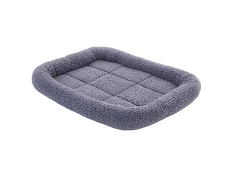 Cama Pequeña Para Gatos, Almohadilla Peluda Cálida, Cama Acogedora Para Mascotas Lavable De Otoño/Invierno, Gris Azul, 50*40Cm ZMDECQNA