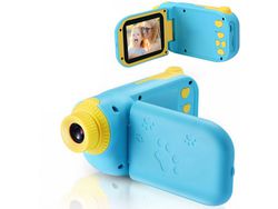 Câmara Digital Infantil Com Tela De 2,0 Polegadas Cartão Sd Embutido De 32 Gb Câmara Selfie Presente De Aniversário 