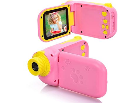 Cámara digital para niños con pantalla de 20 pulgadas incorporada Tarjeta SD de 32 GB Cámara para selfies Niños 3-12 años Regalo de cumpleaños Jugu...
