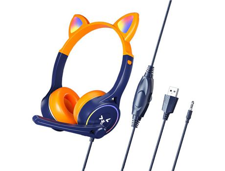 Auscultadores Bluetooth JLTRUM SY-G30 (Over Ear - Microfone - Naranja)