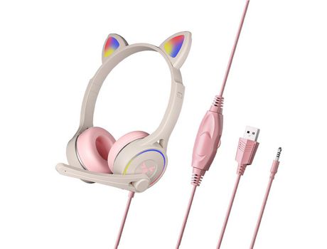 Auscultadores Bluetooth JLTRUM SY-G30 (Over Ear - Microfone - Rosa)