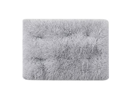 Almohadilla Para Gatos Peluda Cálida Para Gatos De Interior, Cama Para Mascotas De Felpa Suave Lavable A Máquina 2 En 1, Gris Claro, S ZMDECQNA