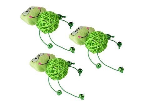 Lindo Gatito De Peluche Con Bola De Madera, Juguetes Interactivos Para Gatos Para Interiores St-1 ZMDECQNA