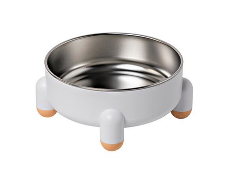 Cuencos Desmontables Para Perros, Cuencos Para Perros De Acero Inoxidable Para Perros, Cuencos De Agua Para Alimentos Para Perros, 150*60Mm, Blanco...