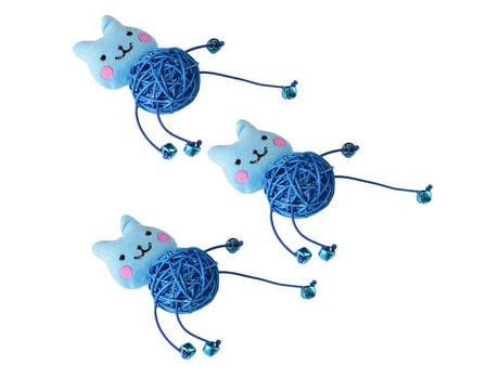 Lindo Gatito De Peluche Con Bola De Madera, Juguetes Interactivos Para Gatos Para Interior St-3 ZMDECQNA