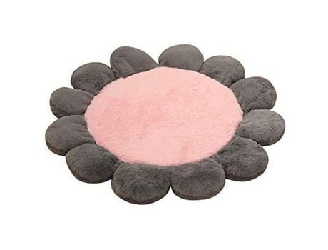 Cama Para Perros Y Gatos Con Flores En Colores Pastel Linda Y Acogedora De Felpa Suave, Apta Para Lavadora Y Secadora -Rosa M ZMDECQNA