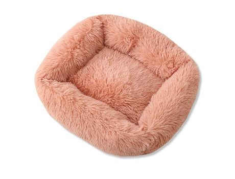 Camas Para Gatos Para Gatos De Interior, Cojín Para Mascotas De Felpa Suave Con Forma De Donut Lavable, Rosa, Xs ZMDECQNA
