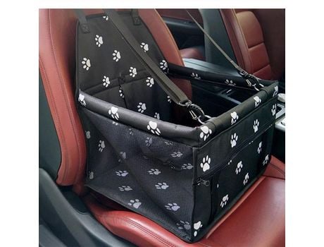 Bolsa para asiento de coche para perros y gatos, funda protectora para asiento, impermeable, transpirable, con agarre, color negro
