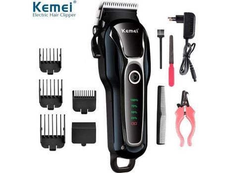 Cortapelos profesional para perros, cortapelos recargable de 100-240V para gatos KEMEI