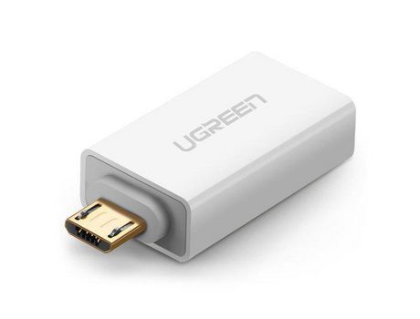 Adaptador Micro Usb 2.0 Otg UGREEN - Blanco