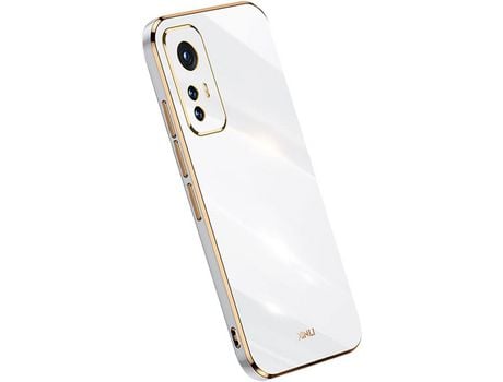Funda para Xiaomi 12 Pro HONGWE. Piel Sintética Textura Suave Blanco