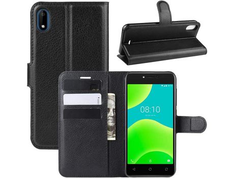 Funda para Pour Wiko Y50 HONGWE. Cartón Negro