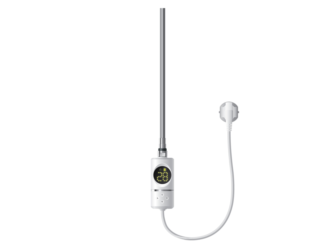 Elemento calefactor 300W Blanco con termostato y pantalla LCD ML-DESIGN