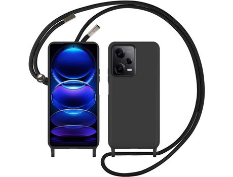 Funda con Cordón para Xiaomi Redmi X5 Pro 5G, Redmi Note 12 Pro 5G HONGWE. Textura Suave