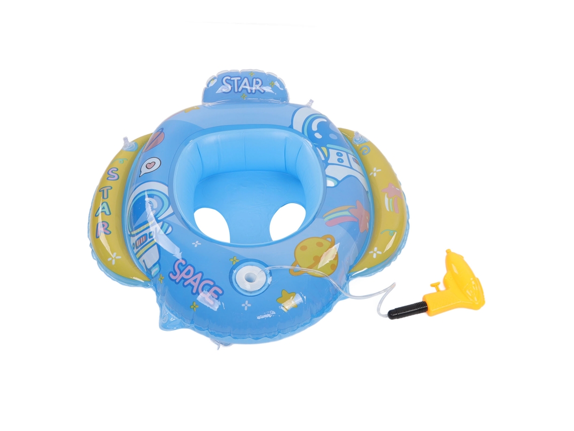 Flotador Hinchable Para Natación, Pvc Ecológico, Seguro Para Niños De 1 A 5 Años, Azul.