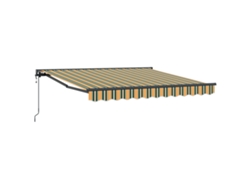 Parasol retráctil Vidaxl de tela verde (350 x 250 cm)