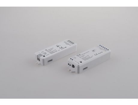Receptor RF y Wi-Fi 24G Entrada: 155a Salida 12-24v: 5ch;3a/ch - 5x(36-72)W 11,4x3,8x2 cm