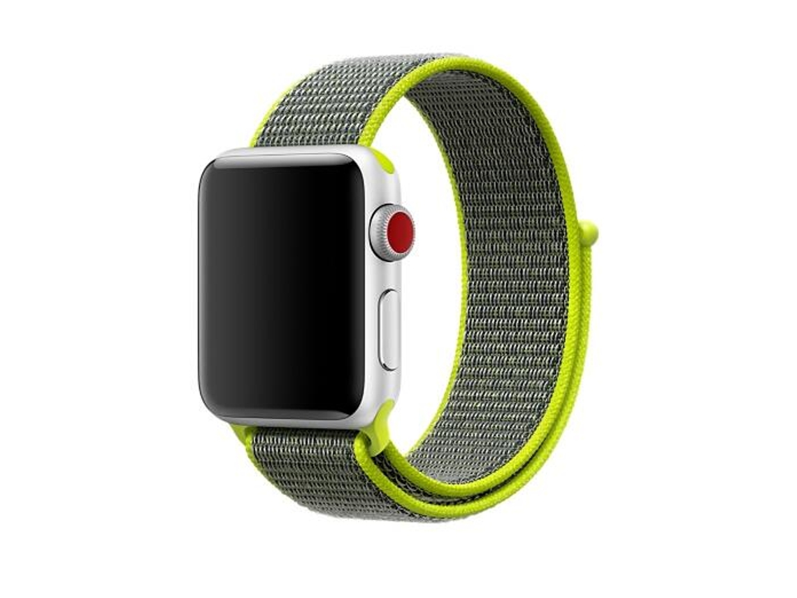 Correa de Nylon para Apple Watch Ultra 2 Verde Fluorescente