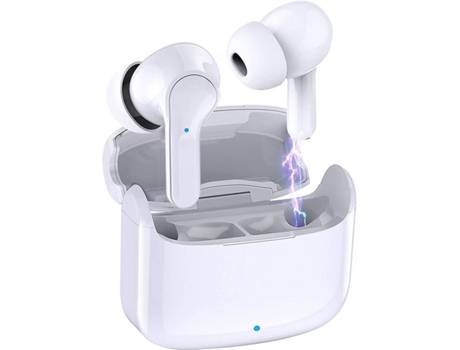 Auriculares Bluetooth True Wireless CHRONUS I13 (In Ear - Micrófono - Noise Cancelling - Blanco)