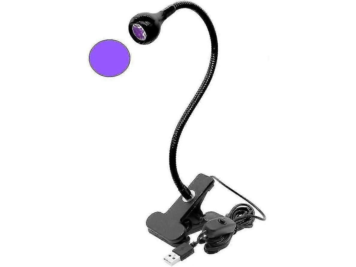 Versão Atualizada Da Lâmpada Uv Led De 395 Nm Com Chip Grande E Braço Flexível Preto, Também Conhecida Como Lâmpada Uv Para Unhas De Gel.
