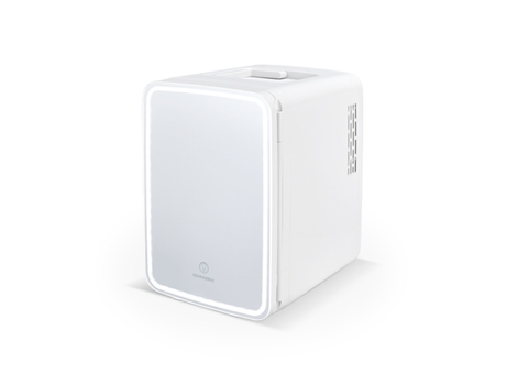 Mini Nevera para maquillaje portátil SCHNEIDER SCMF10MW 9 L Modo de iluminación espejo LED regulable, Función Frio/calor, Compatible 12 V