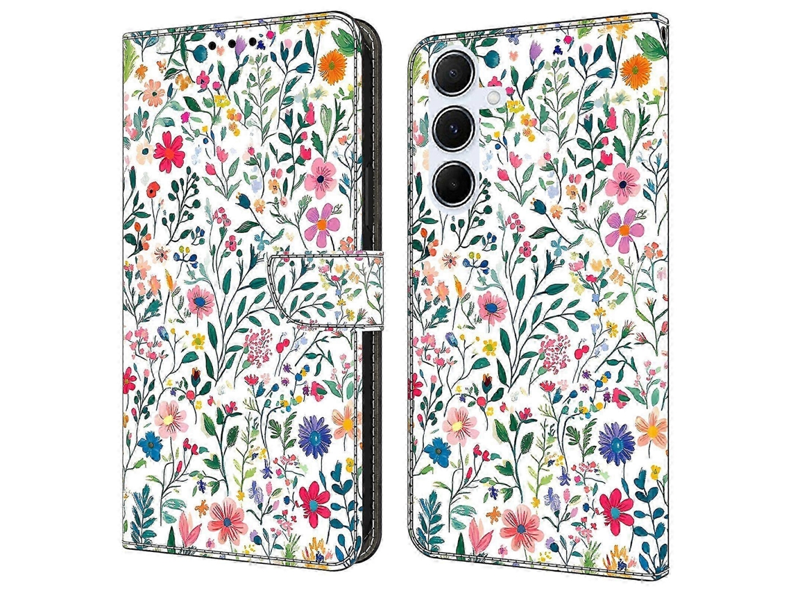Small Flowerbed26-27 For Samsung Galaxy A17 5g Case Wallet Stand Pattern Printing Pu Leather Flip Phone Cover
