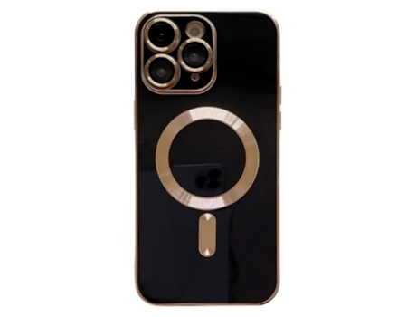 Lente para Telefono Mobile Phone Cases Magsafe Plating With para iPhone 11 Pro Max Piel Sintética