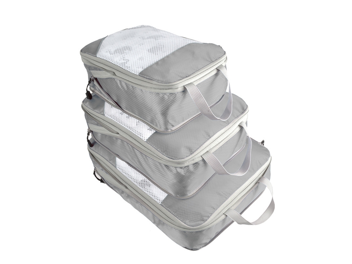 Set Organizador Para Maletas - Cubos De Embalaje Para Maleta / Set De 3 Uds. Grey