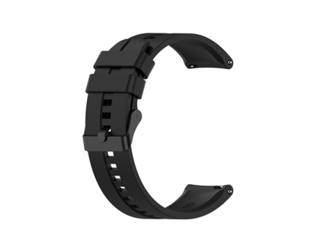 Correa Smartwatch para Huawei Watch GT 2 Pro Silicona con Hebilla de Acero Negro (Negro)
