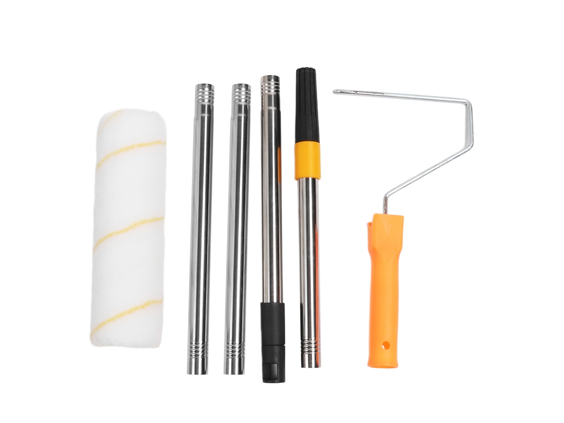 Kit De Extensión Telescópica Para Rodillo De Pintura De 9 Pulgadas Con Brocha Para Esquinas Y Techos.