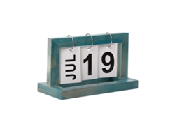 Calendário De Mesa De Madeira