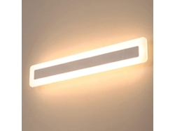 Lámpara de pared para baño moderna, lámpara de espejo con luz LED resistente al agua, iluminación de baño acrílica de bajo consumo.