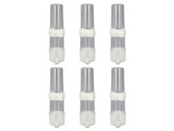 6 Bebederos Automáticos Colgantes De Plástico Antiderrame Para Jaulas De Pájaros, 150 Ml.