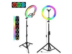 Ring Light KKVOGMLE con Lámpara para Laptop Videoconferencia Ring Light Led