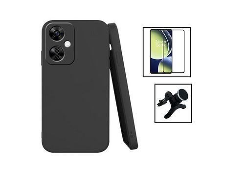 Funda para OnePlus Nord CE3 PHONECARE Silicone e Suporte Magnético Carro - Negro