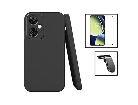 Funda para OnePlus Nord CE3 PHONECARE Silicone e Suporte Magnético Carro - Negro
