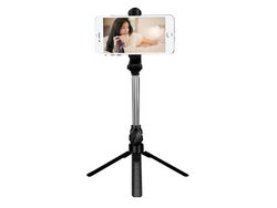 Trípode Bastón de Selfie KKVOGMLE Extensible Bluetooth con Rotación de 360 grados y Control Remoto