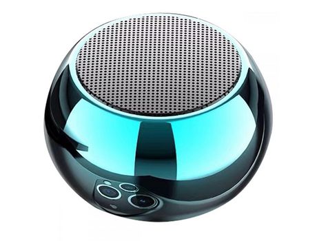 Altavoz Bluetooth portátil con micrófono Caja de música Altavoz Bluetooth pequeño Azul Claro