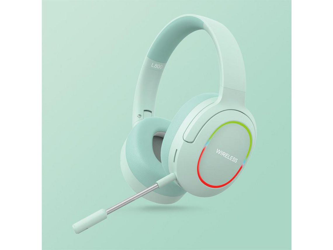 Auriculares Led Inalámbricos Gaming Con Micrófono